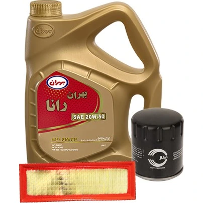پک بهران رانا (20W50 - SM 4L) + فیلتر روغن و هوا مناسب پژو405،سمند