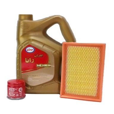 پکیج روغن موتور  بهران رانا ۴ لیتر ۲۰W50 SM مناسب پراید