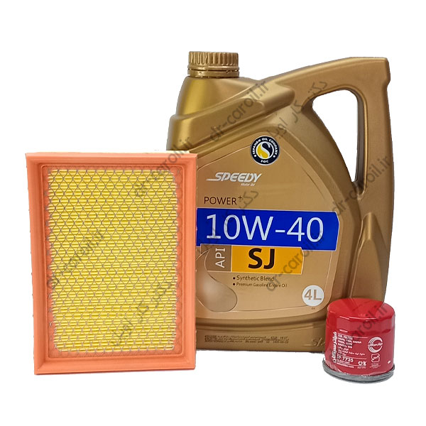 پک اسپیدی (10W40 - SJ 4L)+فیلترروغن و هوا مناسب پراید به همراه اکتان بهران