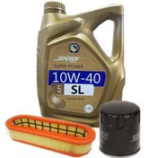 پک سوپرپاور اسپیدی (10W40 - SL 4L)+ فیلترروغن و هوا مناسب تیبا به همراه اکتان بهران