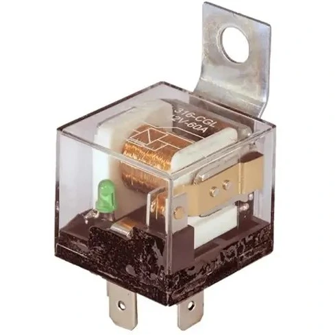 رله شیشه ای پنج فیش 40 - 60 آمپر پراید HIC کد 6125
