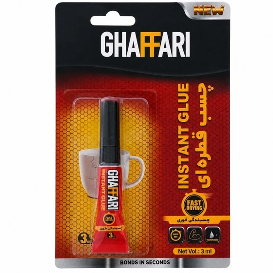 چسب قطره ای غفاری حجم ۳ میلی لیتر